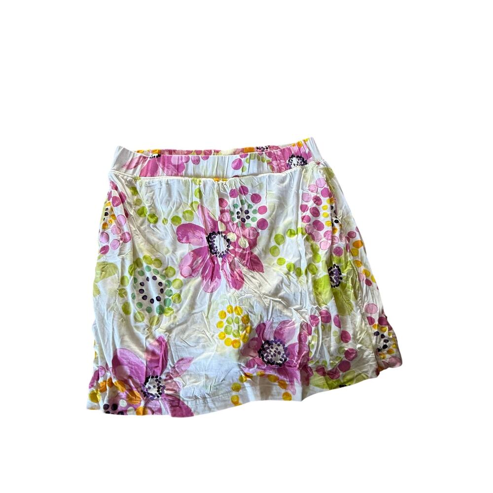 Line Up pink and green floral print bubble golf‎ skort athletic wear tennis